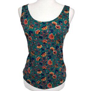 Vintage Boho Sostanza Womens Paisley Floral Tank Top Sz S Casual‎